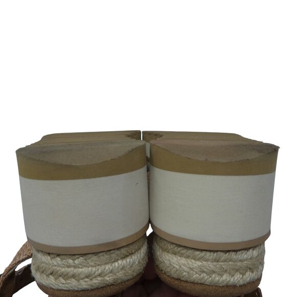 Toms Noelani Tan Open Toe Platform Wedge Heel Sandals - Picture 11 of 13